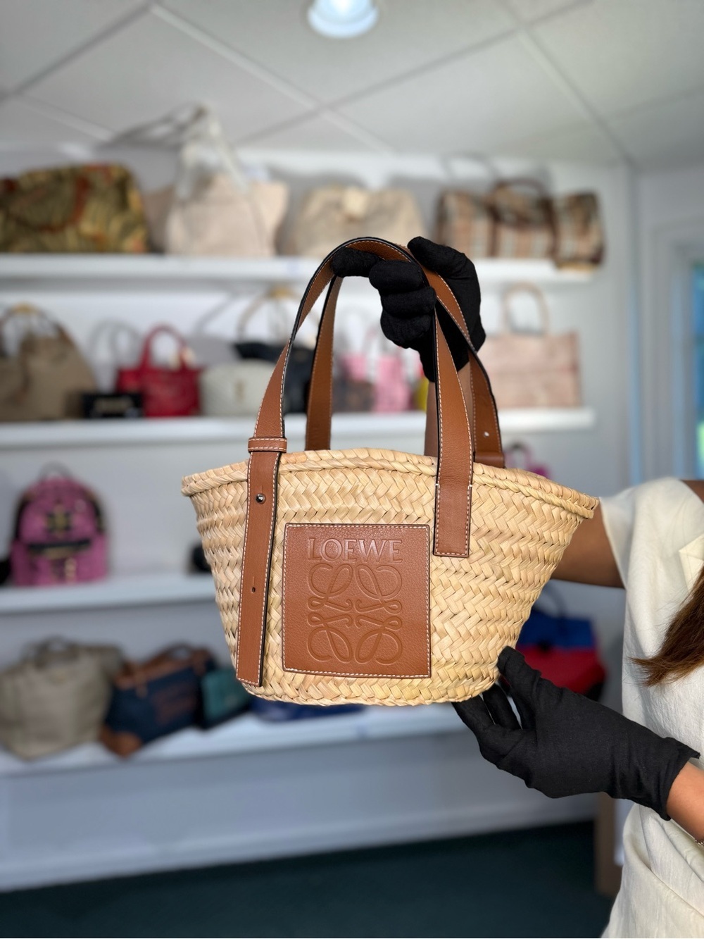 LOEWE STRAW BAG